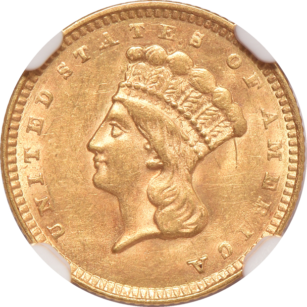 1854 Type 2 AU-55, and an 1857 AU-58, both NGC