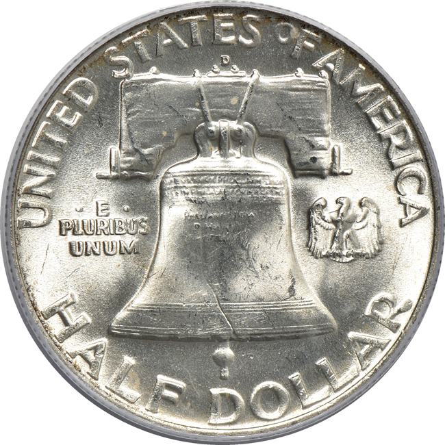 1950 NGC MS-65 FBL, 1954-D PCGS MS-65FBL, and a 1954-D MS-66 CAC