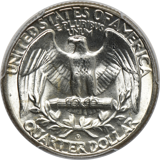 Collection of fifty-nine Washington quarters, 1941 through 1964-D, all PCGS MS-65