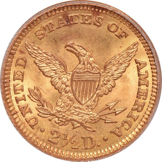1906 Liberty quarter eagle PCGS MS-62 (green label), and a 1929 PCGS MS-63+