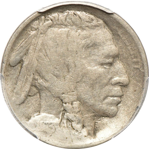 Four Buffalo nickels certified by PCGS