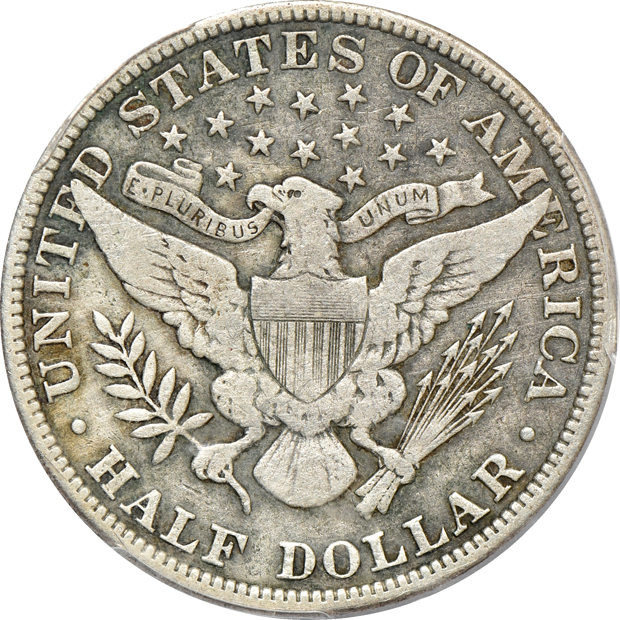 Four Barber half-dollars certified by PCGS