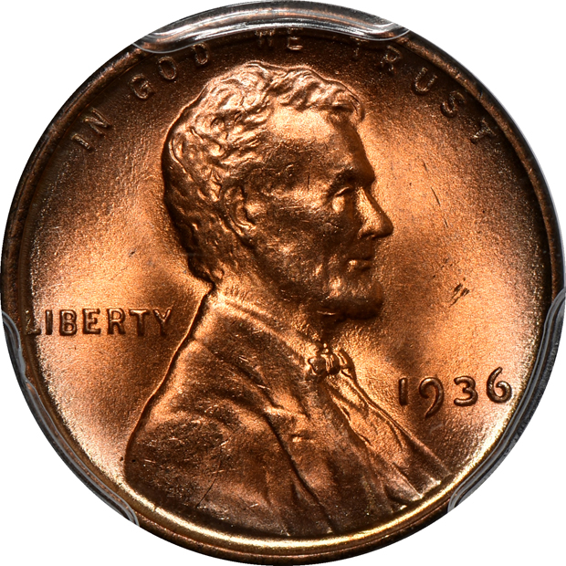 Twelve Lincoln cents certified by PCGS