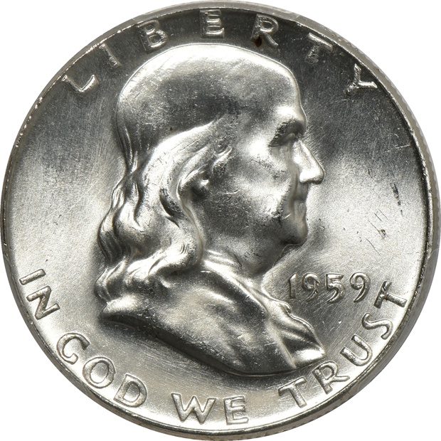 Twenty-three half dollars certified by PCGS