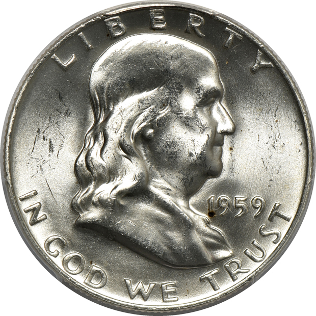 Twenty-three half dollars certified by PCGS