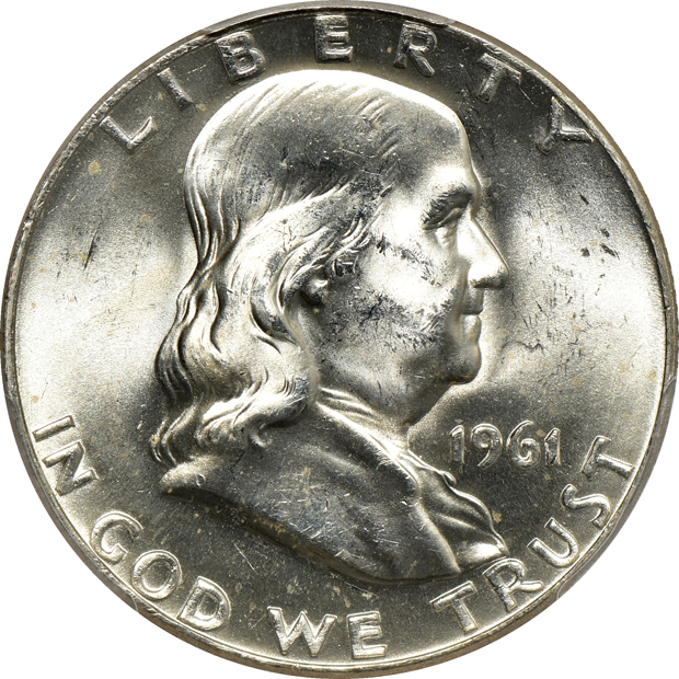 Twenty-three half dollars certified by PCGS