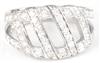 14K White Gold Diamond Band