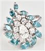 14K White Gold Diamond Ring