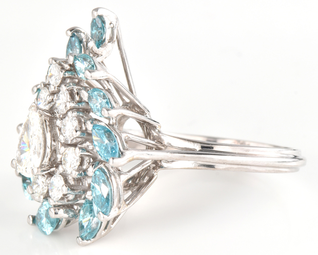 14K White Gold Diamond Ring