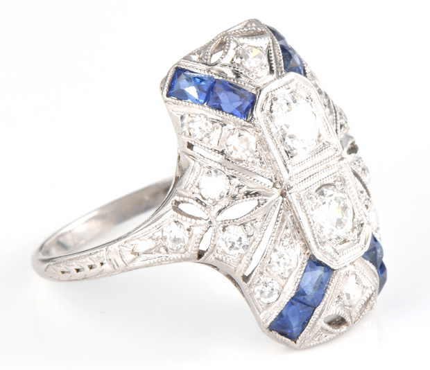 Platinum Vintage Diamond Ring