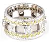 18K White Gold Diamond Band