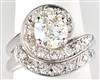 14K White Gold Diamond Ring Set
