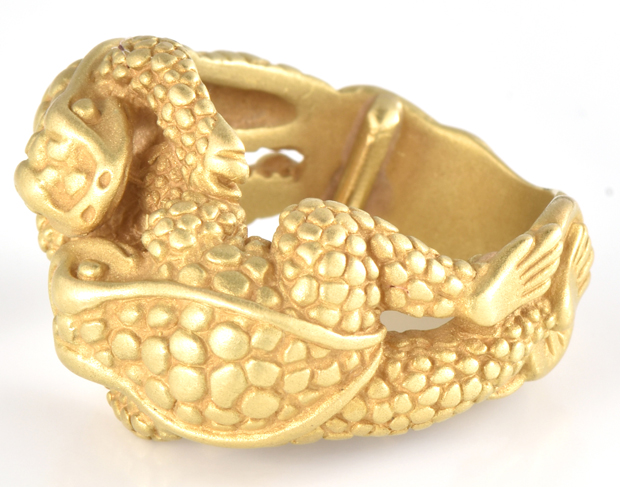18K Yellow Kieselstein Cord Ring 