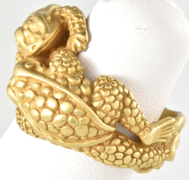 18K Yellow Kieselstein Cord Ring 