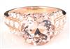 14K Rose Gold Morganite Ring