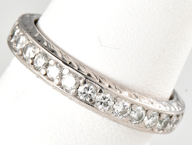 Platinum Diamond Eternity Band