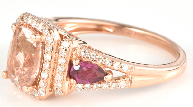 14K Rose Gold Morganite Ring