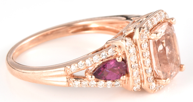 14K Rose Gold Morganite Ring