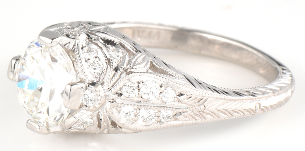 Platinum Diamond Ring with a 1.82 Carat Round Diamond, GIA #2205323168