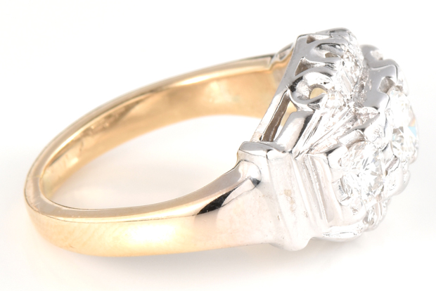 14K Two-Tone Gold Diamond Ring