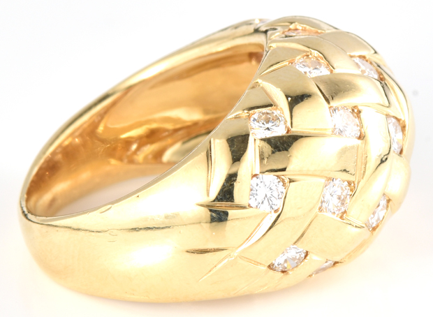 18K Yellow Gold Diamond Ring