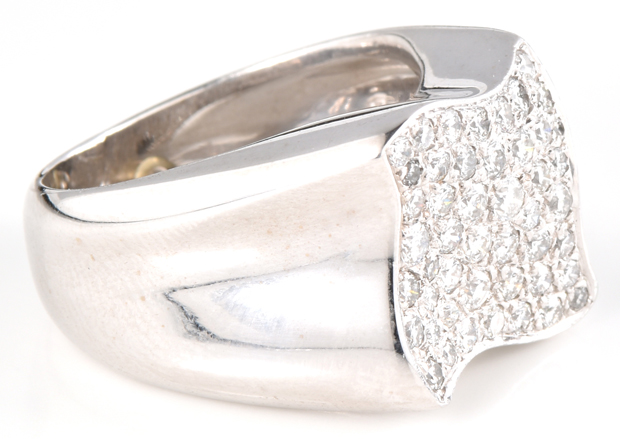 14K White Gold Diamond Ring