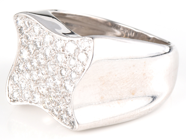 14K White Gold Diamond Ring