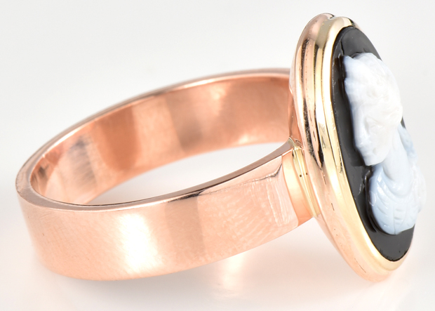 14K Rose Gold Cameo Ring