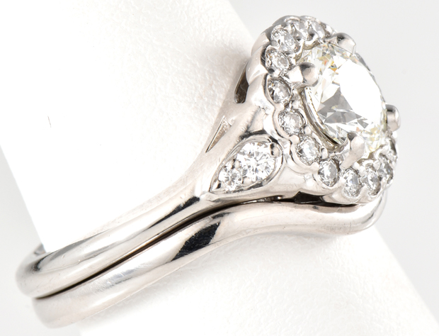 Platinum Diamond Ring Set