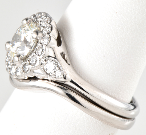 Platinum Diamond Ring Set