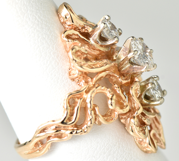 14K Yellow Gold Diamond Ring