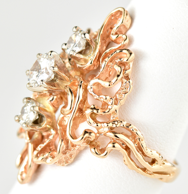 14K Yellow Gold Diamond Ring