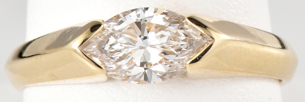 14K Yellow Gold Diamond Ring