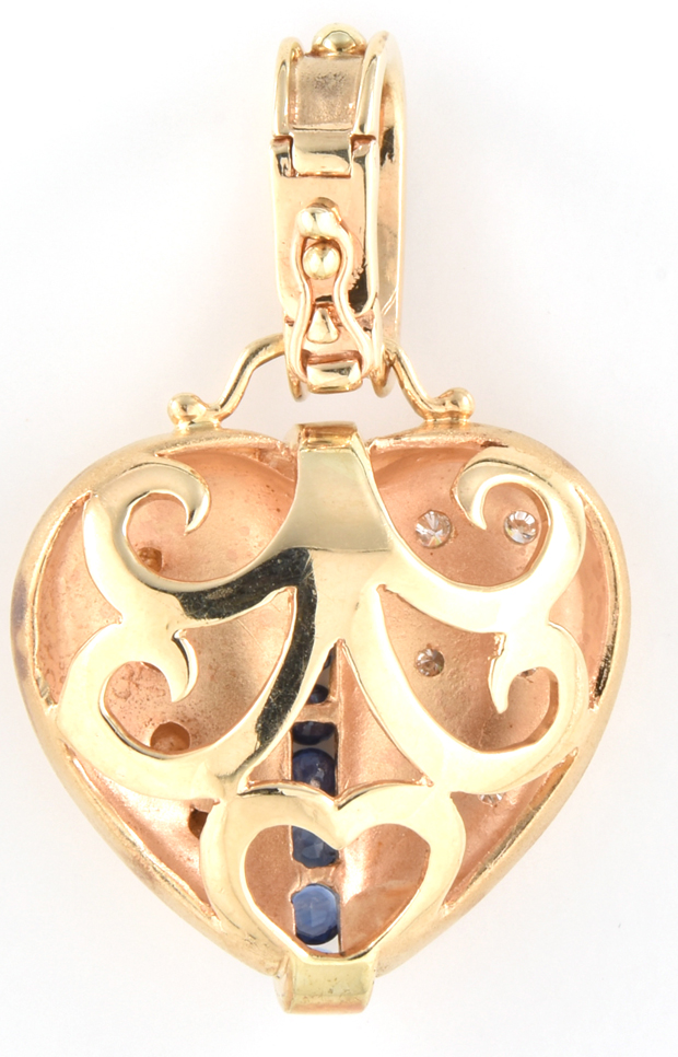 14K Yellow Gold Heart Pendant