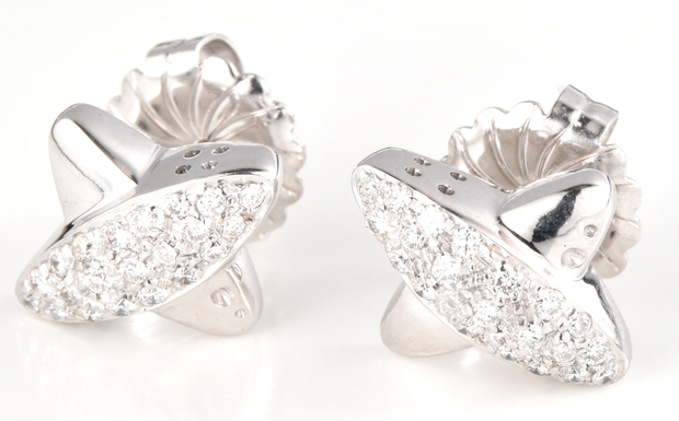 18K White Gold Earrings