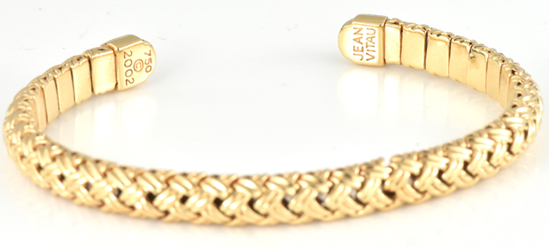 18K Yellow Gold Jean Vitau Cuff