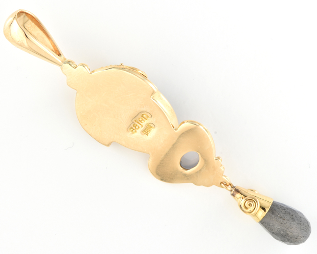 18K Yellow Gold Sajen Pendant 