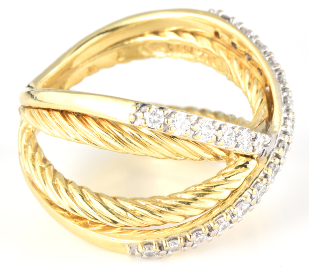 18K Yellow Gold David Yurman Ring