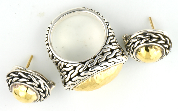 John Hardy Necklace, Earrings and Ring 