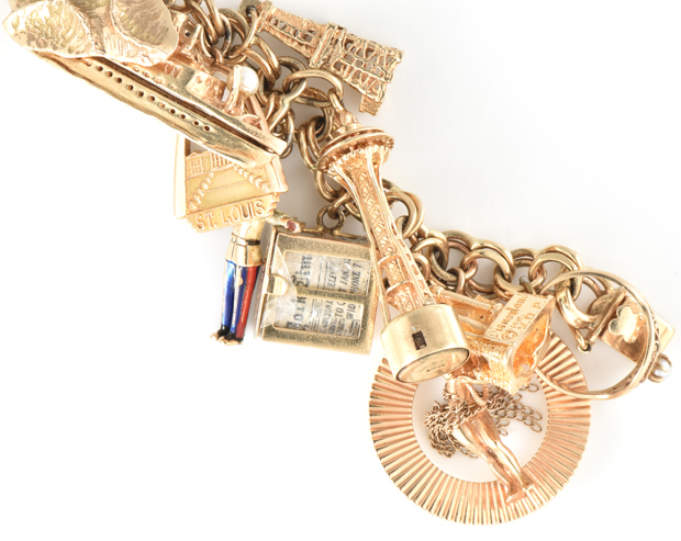 14K Yellow Gold Charm Bracelet