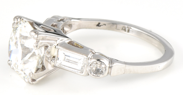 Platinum Diamond Ring with a 2.77 Carat Round Diamond, GIA #6204349510