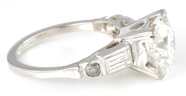 Platinum Diamond Ring with a 2.77 Carat Round Diamond, GIA #6204349510