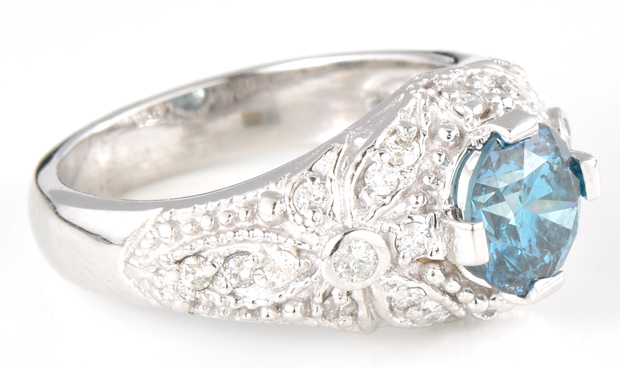 14K White Gold Diamond Ring