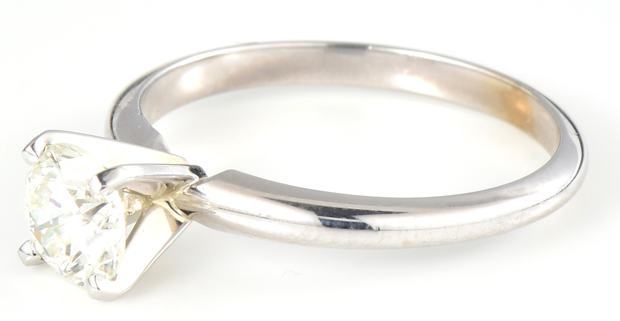14K White Gold Diamond Ring