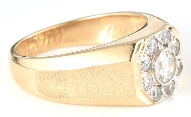 14K Yellow Gold Diamond Ring