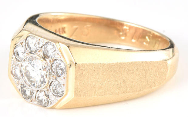 14K Yellow Gold Diamond Ring