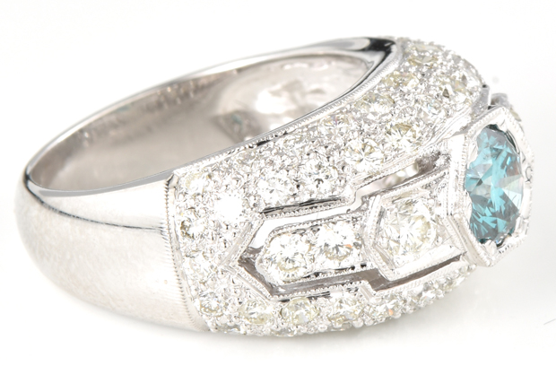 18K White Gold Diamond Ring