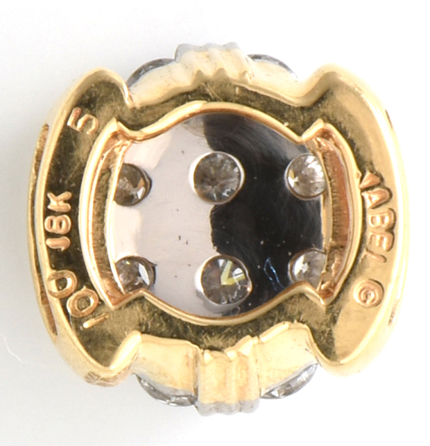 18K Yellow Gold Jabel Diamond Pendant