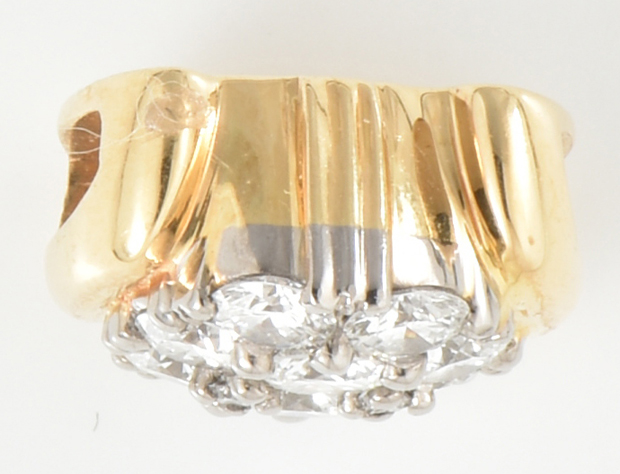 18K Yellow Gold Jabel Diamond Pendant