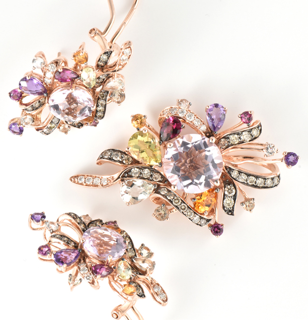 14K Rose Gold Le Vian Jewelry Set